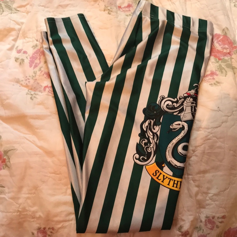Slytherin House Leggings S by BlackMilk